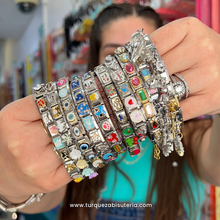 Cargar imagen en el visor de la galería, 12 Charms Italianos Aleatorios Acero Inoxidable