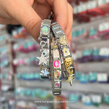 Cargar imagen en el visor de la galería, Pulsera Italiana FULL Charms Aleatorios Acero Inoxidable