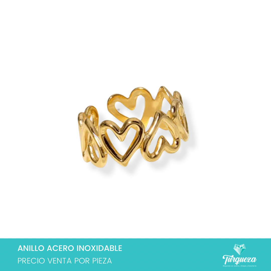 Anillos de acero discount inoxidable por mayoreo