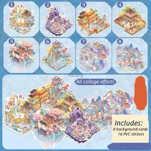 Cargar imagen en el visor de la galería, Mini Stickers 3D - Libro 8 Sets #SM01
