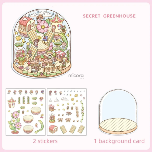 Mini Stickers 3D - Cuarto de Flores #SM04