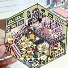 Cargar imagen en el visor de la galería, Mini Stickers 3D - Gym Hamst #SM06
