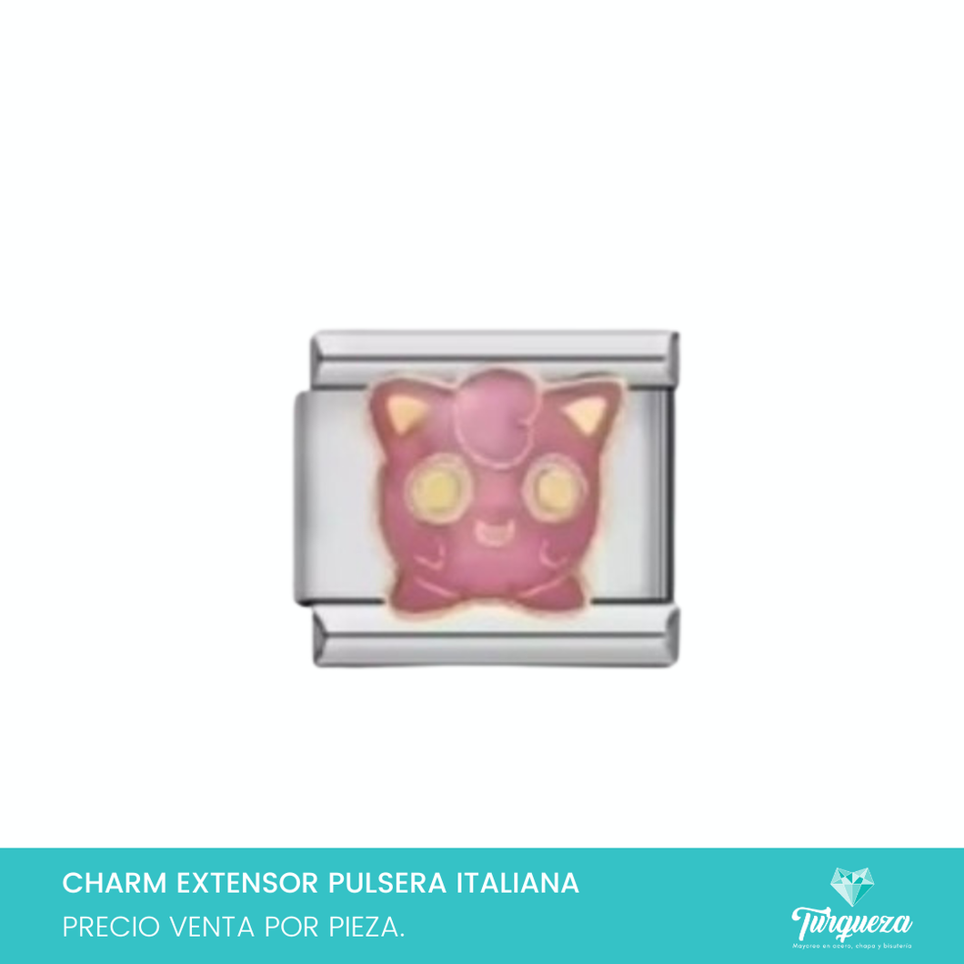 Dije Charm Poke Mon para Pulsera Tipo Italiana Acero Inoxidable