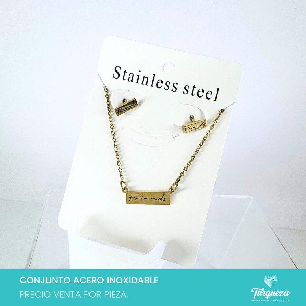 Conjunto Friends Acero Inoxidable