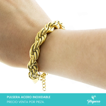 Cargar imagen en el visor de la galería, Pulsera Torsal Chunky Acero Inoxidable
