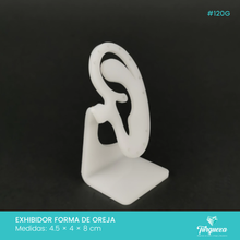 Cargar imagen en el visor de la galería, Exhibidor Oreja para Aretes Blanco
