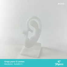 Cargar imagen en el visor de la galería, Exhibidor Oreja para Aretes Blanco
