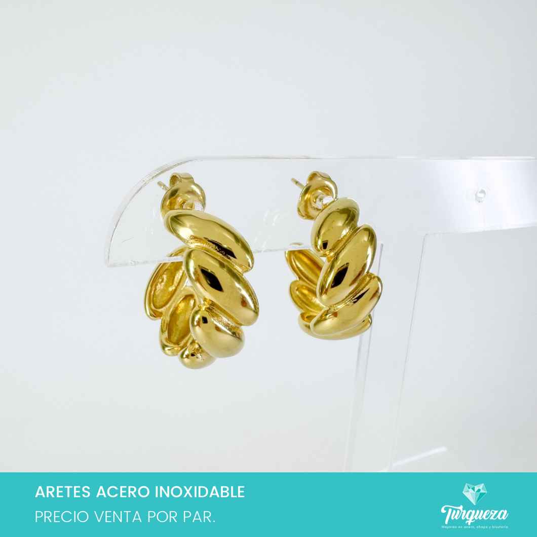 Arete Ovales (2cm) Acero Inoxidable