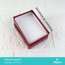 Cargar imagen en el visor de la galería, Caja de Joyería Roja Tornasol Estrellas (5.7*8cm)
