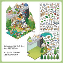 Cargar imagen en el visor de la galería, Mini Stickers 3D - Campamento #SM13
