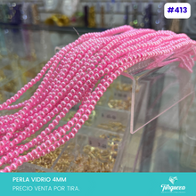 Cargar imagen en el visor de la galería, Perla de vidrio 4mm Variedad de colores
