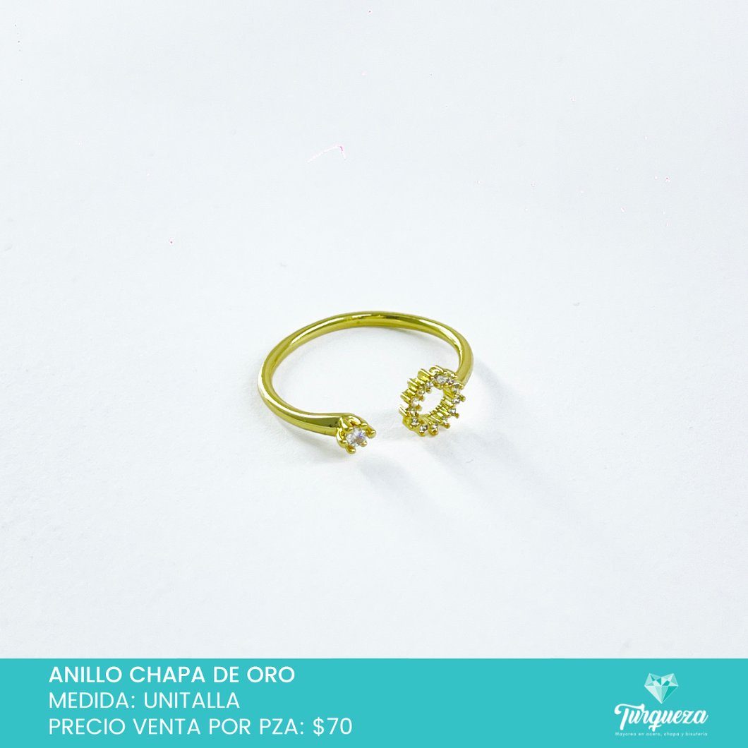 Anillo Boni Chapa de Oro