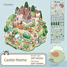 Cargar imagen en el visor de la galería, Mini Stickers 3D - Castillo #SM14
