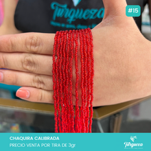 Cargar imagen en el visor de la galería, Chaquira Calibrada Tira Variedad de Colores
