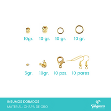 Cargar imagen en el visor de la galería, KIT de Inicio Bisutería #7 (Material Chapa de oro)
