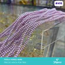 Cargar imagen en el visor de la galería, Perla de vidrio 4mm Variedad de colores
