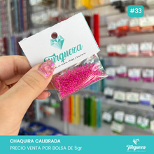 Cargar imagen en el visor de la galería, Chaquira Calibrada Bolsa 5gr. Variedad de Colores
