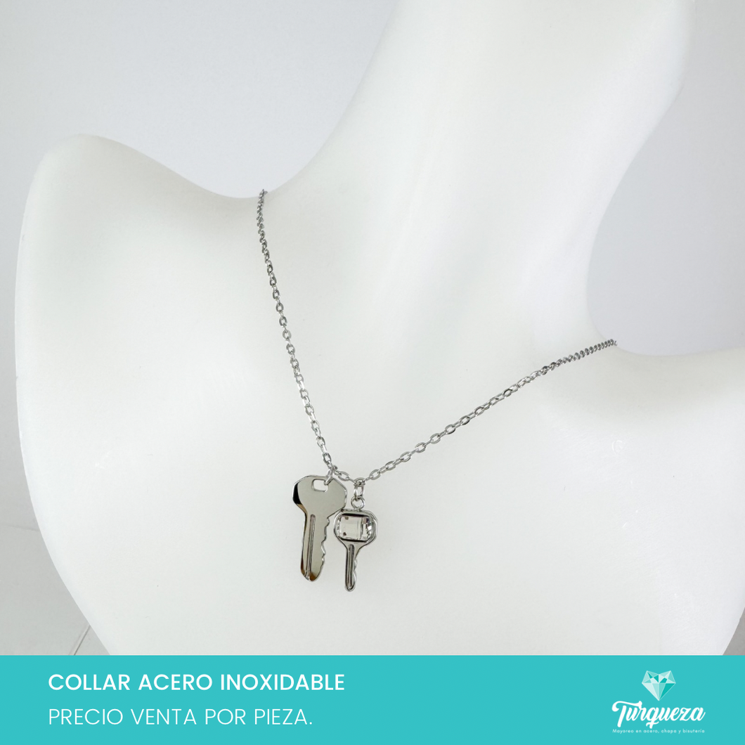 Collar Llave Acero Inoxidable