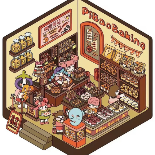 Mini Stickers 3D - Panaderia #SM19