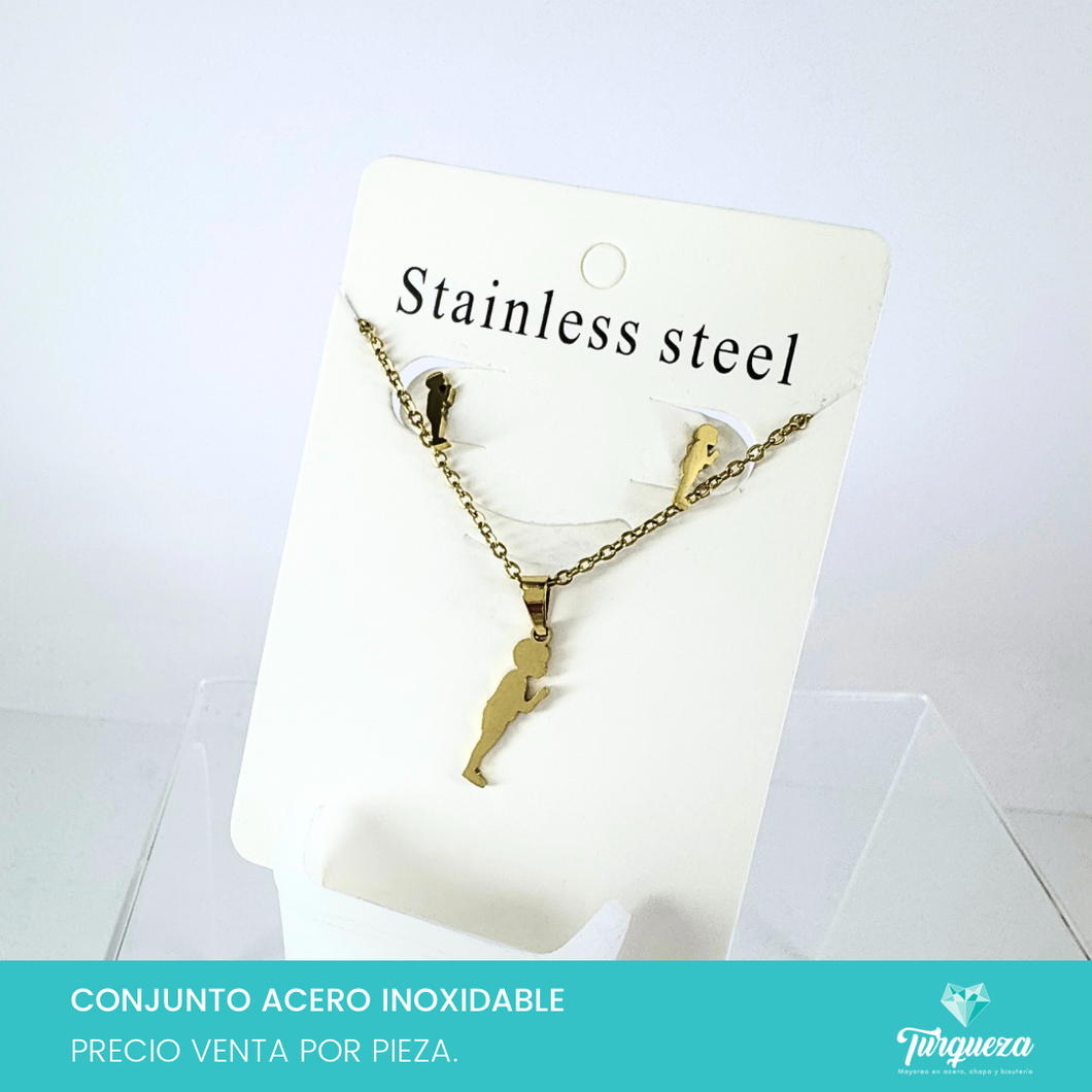 Conjunto Niño Acero Inoxidable