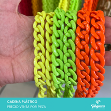 Cargar imagen en el visor de la galería, Cadena de Plástico Gruesa 50cm Variedad de colores
