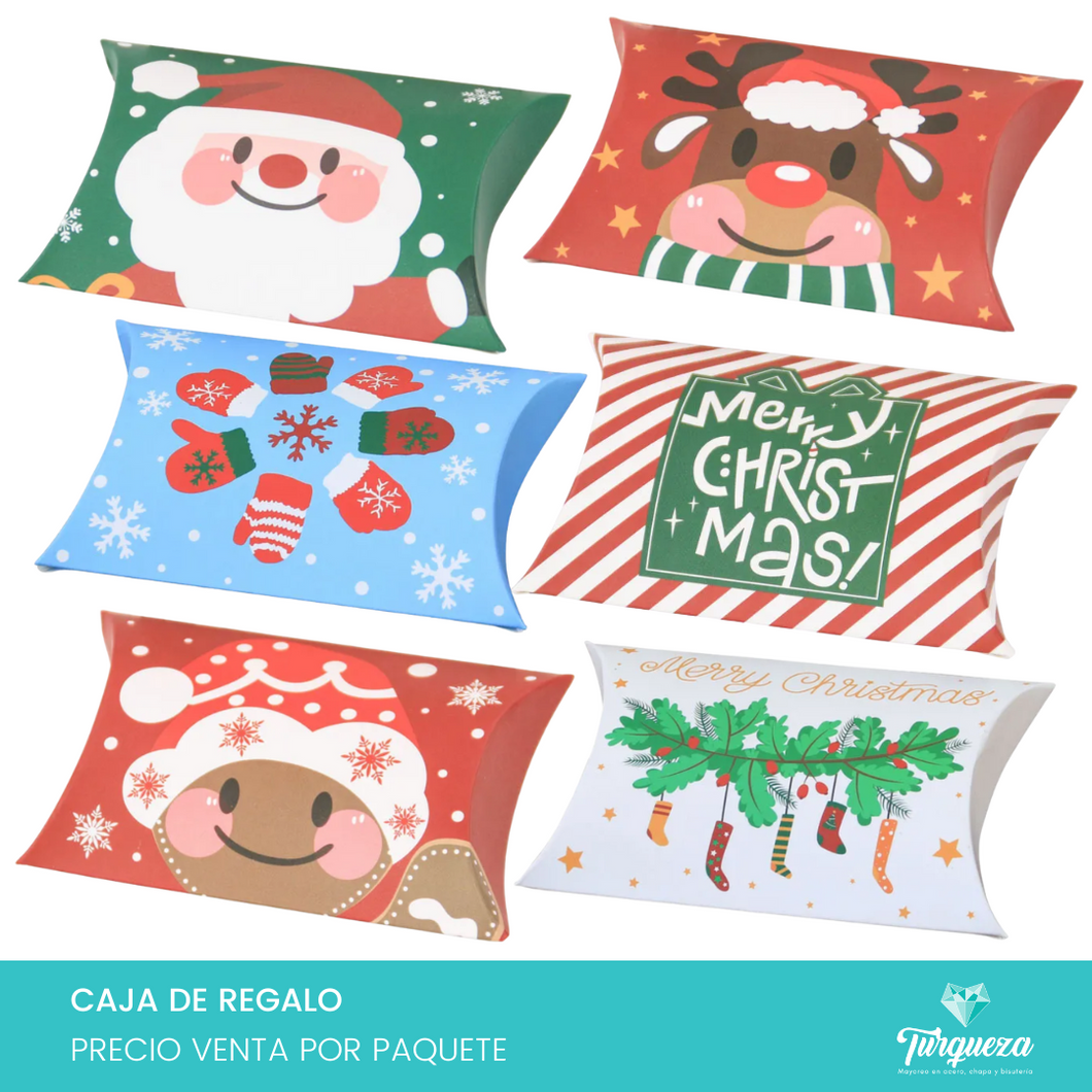 Envoltura de Regalo Navidad ''A'' 6 pzas aleatorias (12x7.2x2.5cm)