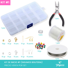 Cargar imagen en el visor de la galería, KIT de Inicio Bisutería #1 (Material Bisutería)
