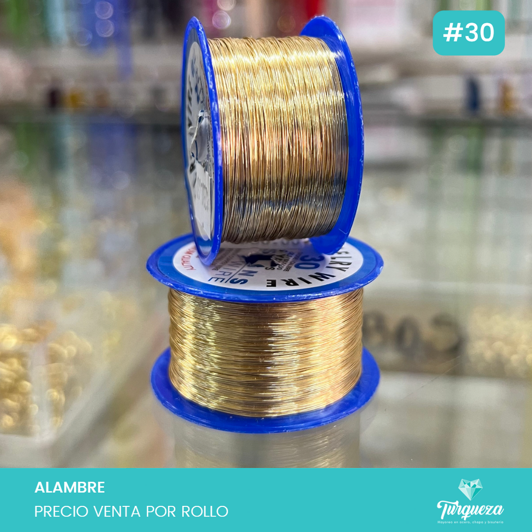 Alambre DW Dorado Calibre 30