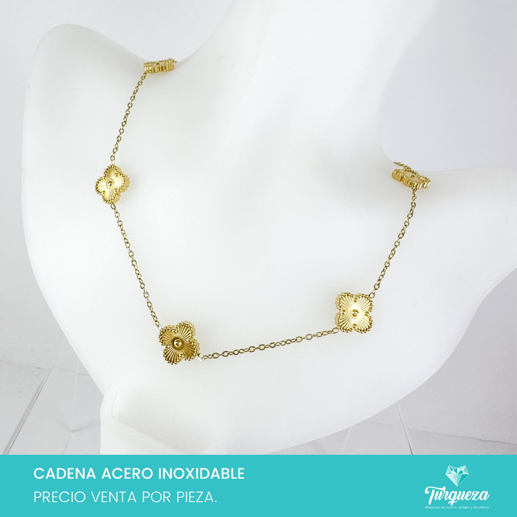 Collar Dupe VC Dorado Acero Inoxidable