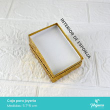 Load image into Gallery viewer, Caja de Joyería Dorada Tornasol Estrellas (5.7*8cm)

