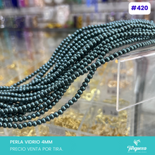 Load image into Gallery viewer, Perla de vidrio 4mm Variedad de colores
