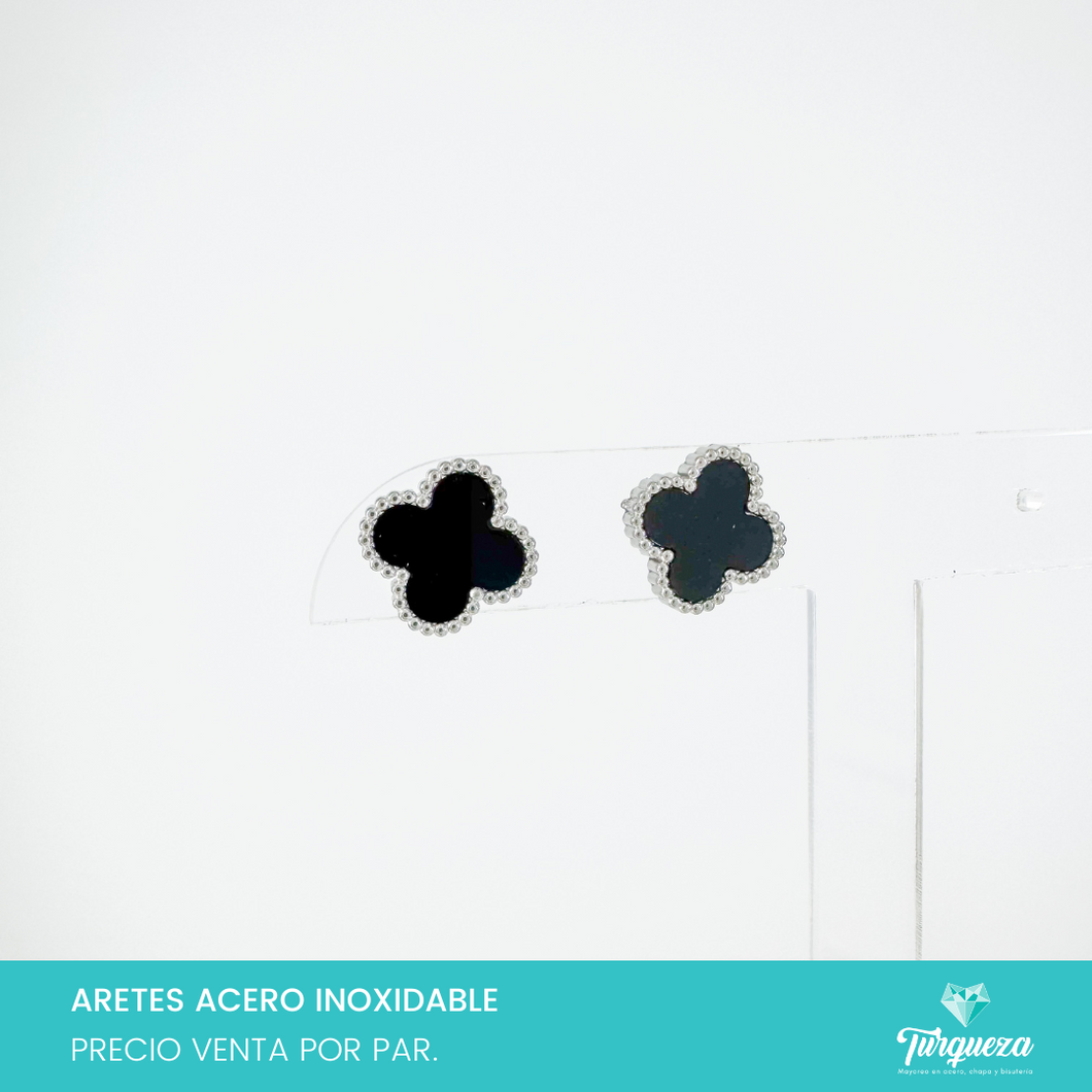 Arete Dupe VC Plateado Acero Inoxidable