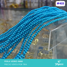 Cargar imagen en el visor de la galería, Perla de vidrio 4mm Variedad de colores
