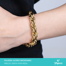 Cargar imagen en el visor de la galería, Pulsera Torsal Chunky Acero Inoxidable
