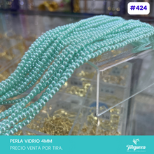 Cargar imagen en el visor de la galería, Perla de vidrio 4mm Variedad de colores
