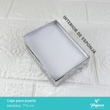 Load image into Gallery viewer, Caja de Joyería Plateada Tornasol Estrellas (7*9cm)
