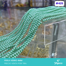 Cargar imagen en el visor de la galería, Perla de vidrio 4mm Variedad de colores
