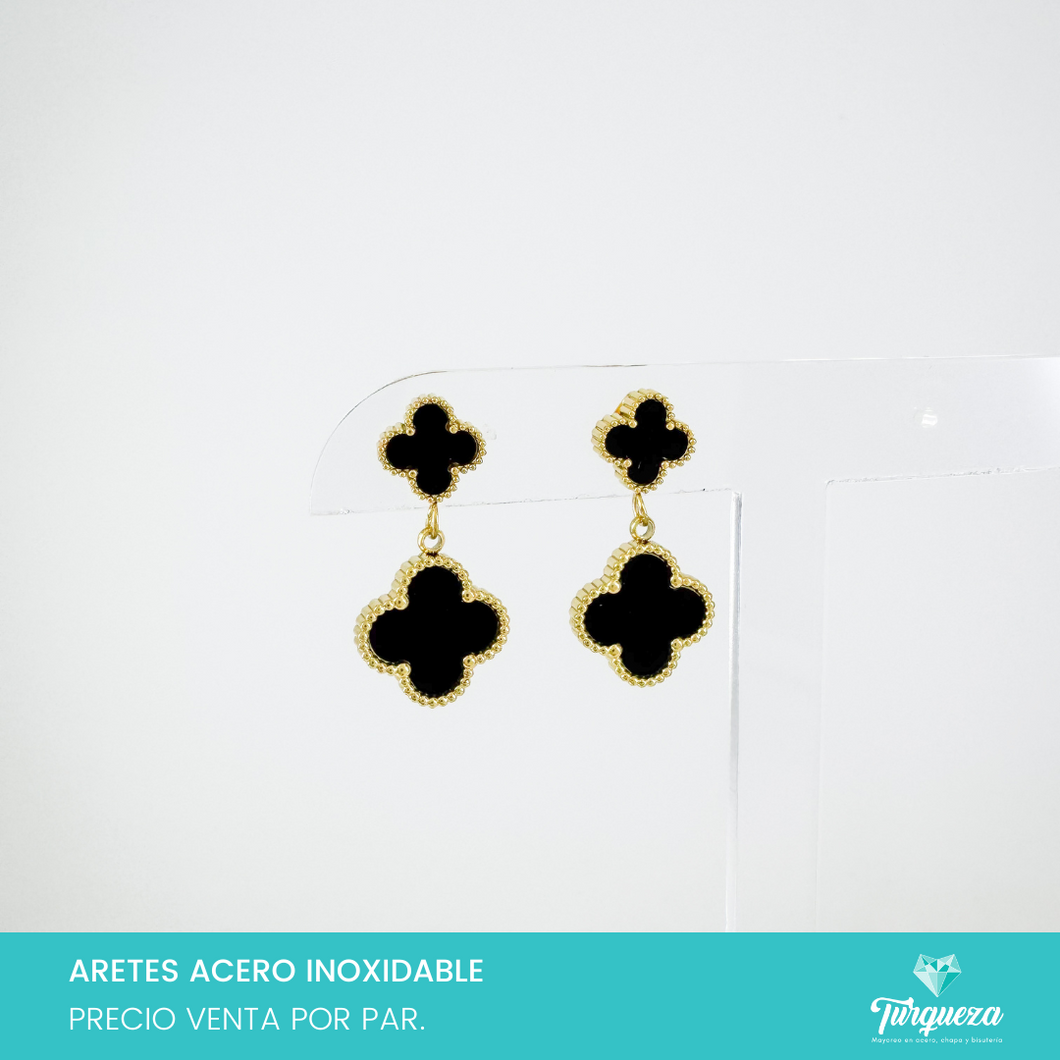 Arete Dupe VC Colgante 2.5cm Dorado Acero Inoxidable