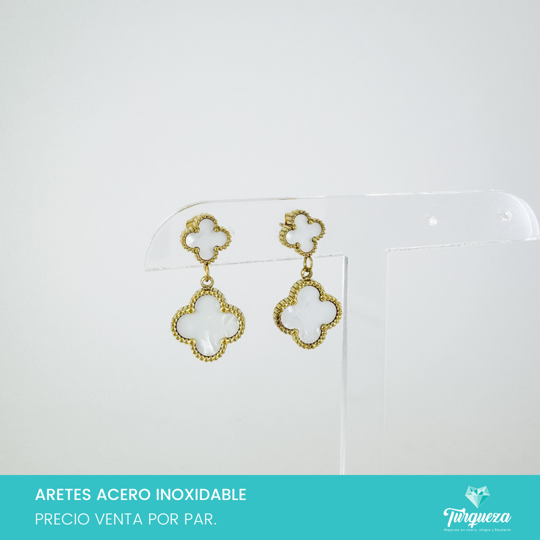 Arete Dupe VC Colgante 2.5cm Dorado Acero Inoxidable