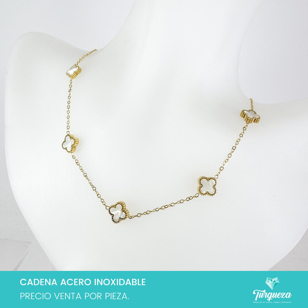 Collar Dupe VC Dorado Acero Inoxidable