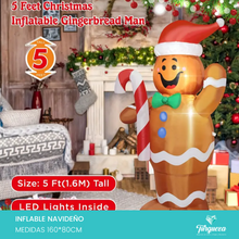 Cargar imagen en el visor de la galería, Inflable Navideño Galleta Gengibre
