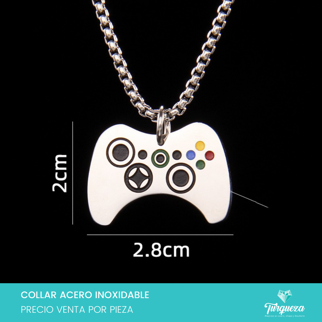 Collar Control Videojuego Acero Inoxidable