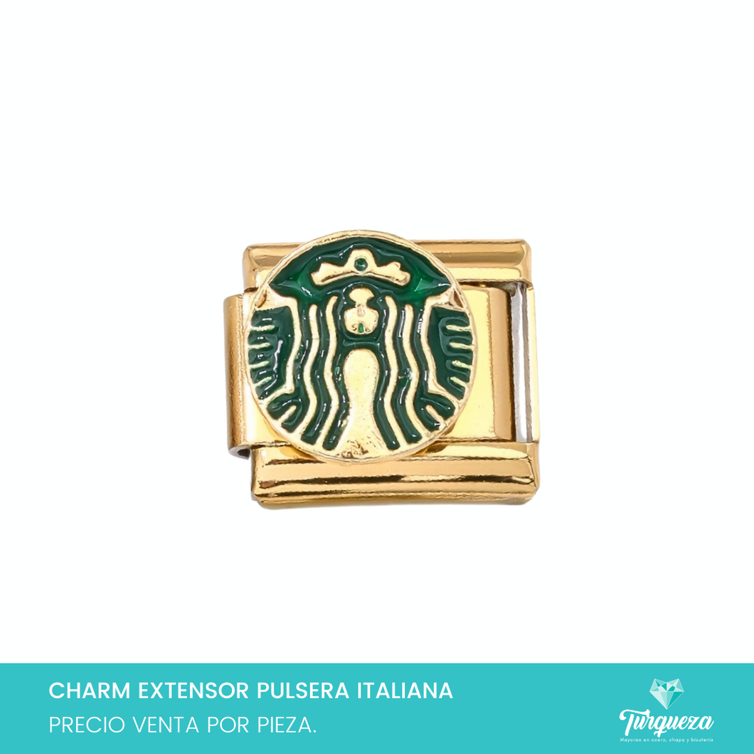 Dije Charm Star B para Pulsera Tipo Italiana Acero Inoxidable