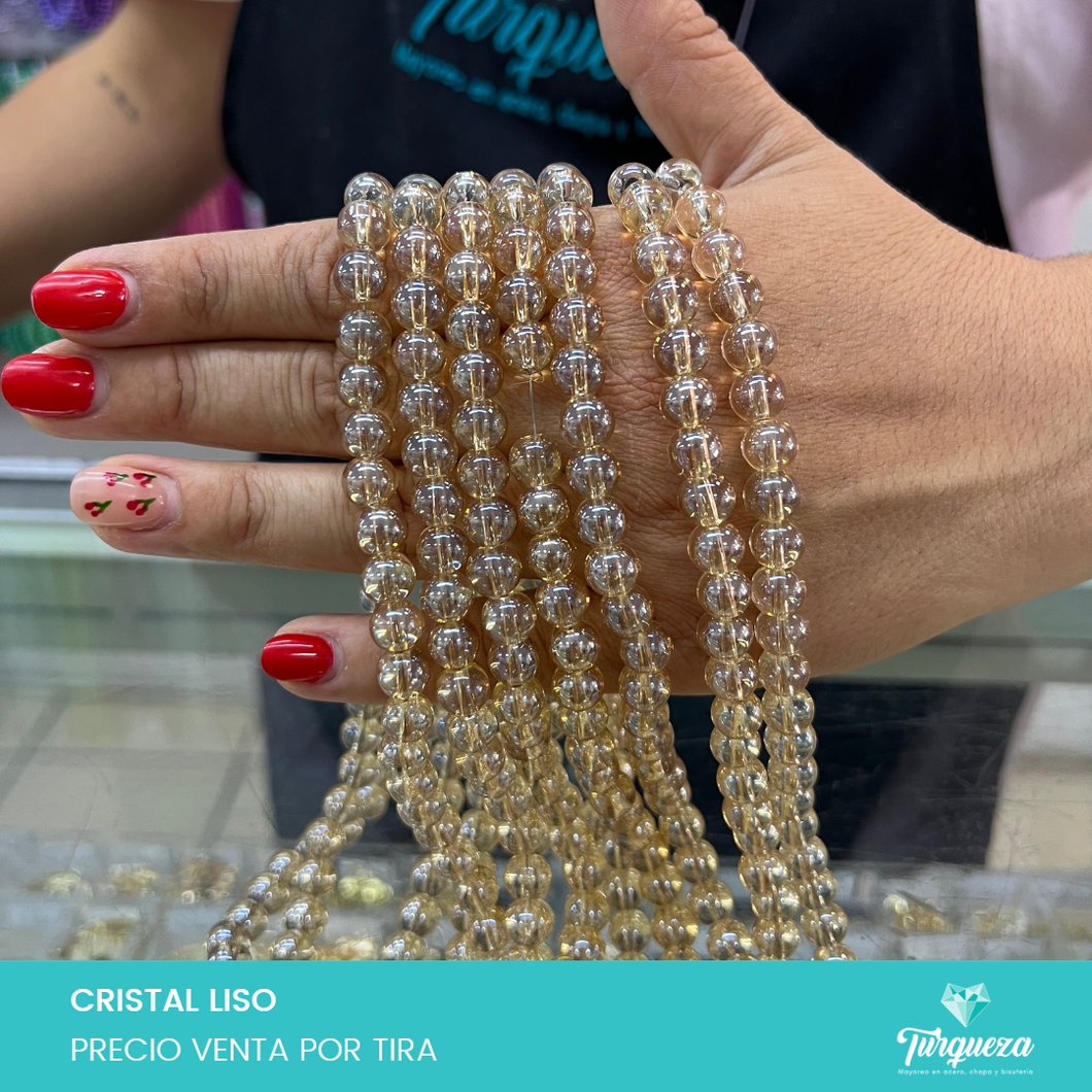 Cristal Liso #8mm Variedad de colores