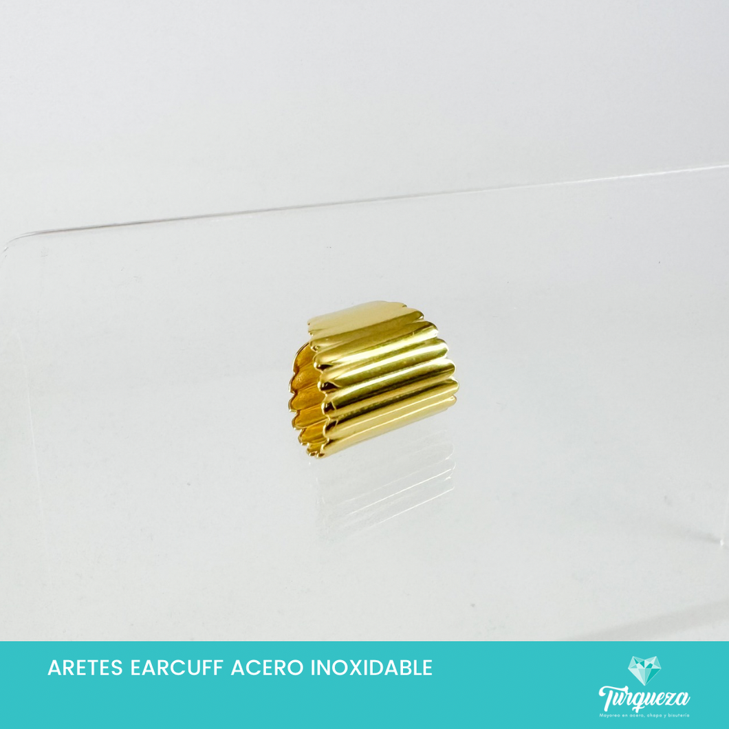 Arete Earcuff Dorado Acero Inoxidable