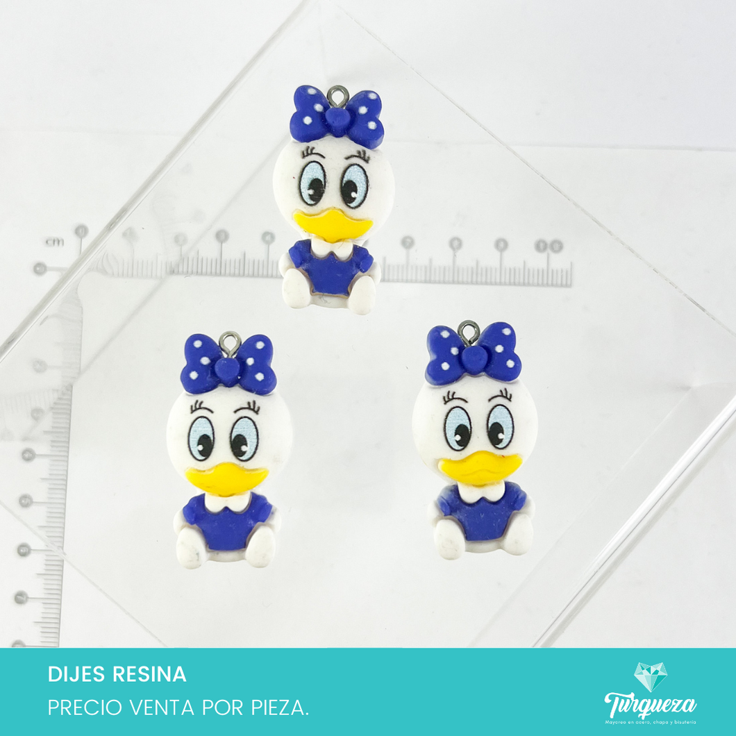 Dije Daysi Pato (3.7x2cm) Resina