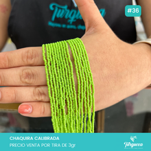 Cargar imagen en el visor de la galería, Chaquira Calibrada Tira Variedad de Colores
