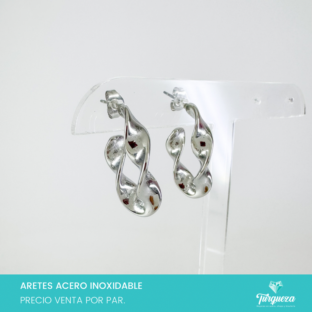Arete Torcido Acero Inoxidable