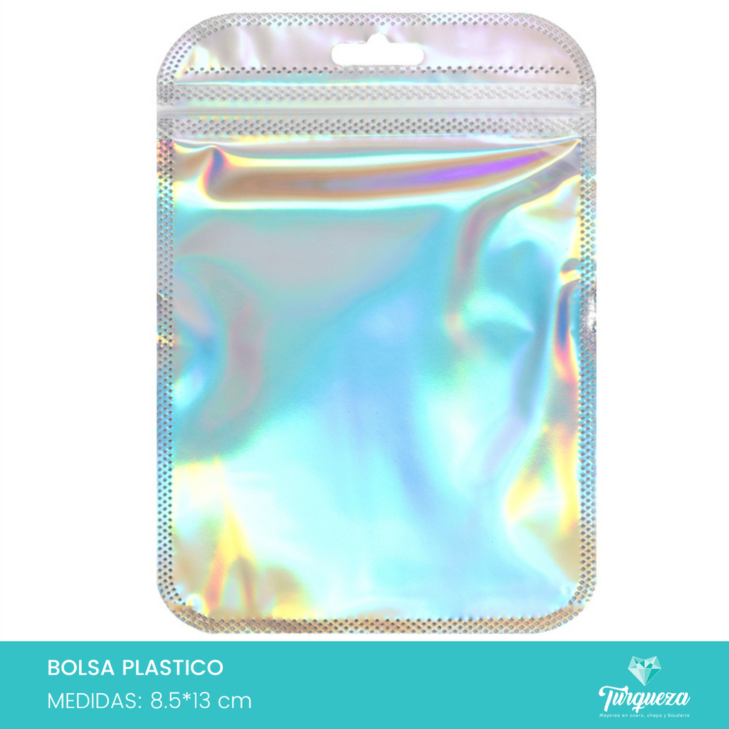 Bolsas Metálicas Tornasol con Cierre (20 pzas 8.5*13cm)