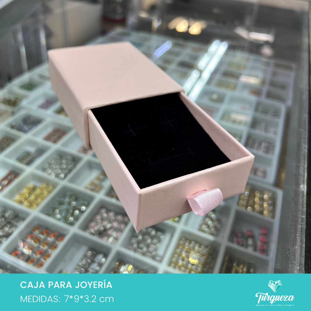 Caja de Joyería Extraible Rosa (7*9*3.2 cm)